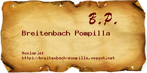 Breitenbach Pompilla névjegykártya